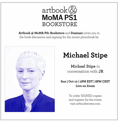 Artbook @ MoMA PS1 and Damiani Books present Michael Stipe and JR in conversation for the virtual launch of 'Michael Stipe' 