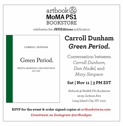 Artbook @ MoMA PS1 Bookstore presents Carroll Dunham in conversation with Dan Nadel and Mary Simpson