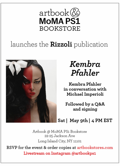 Artbook @ MoMA PS1 Bookstore presents Kembra Pfahler in conversation with Michael Imperioli