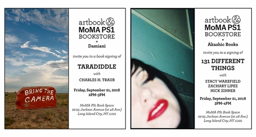 Artbook @ MoMA PS1 Bookstore signings and launch events at the NYABF 2018