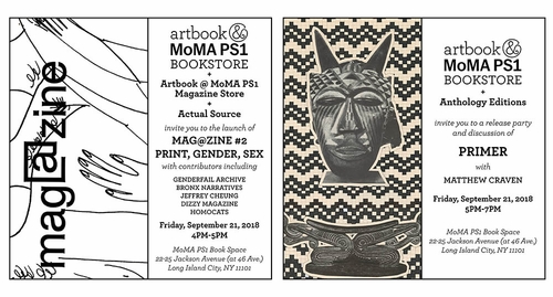 Artbook @ MoMA PS1 Bookstore signings and launch events at the NYABF 2018