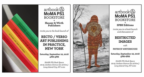Artbook @ MoMA PS1 Bookstore signings and launch events at the NYABF 2018