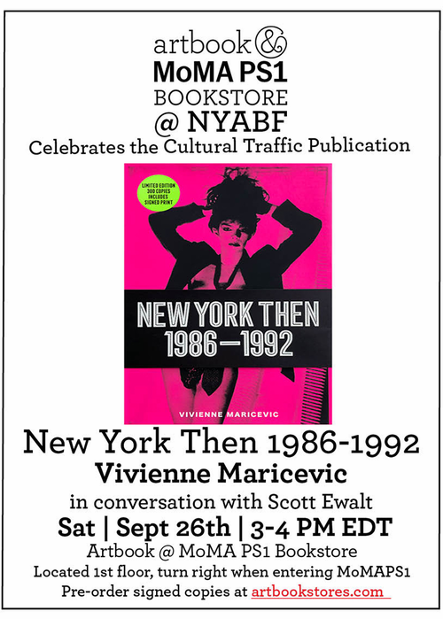 Artbook @ MoMA PS1 Bookstore talks and signings at Printed Matter's NY Art Book Fair 2026!