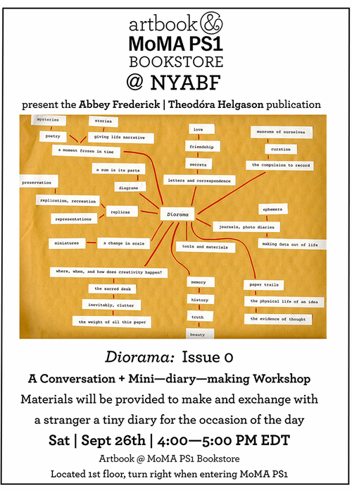 Artbook @ MoMA PS1 Bookstore talks and signings at Printed Matter's NY Art Book Fair 2026!