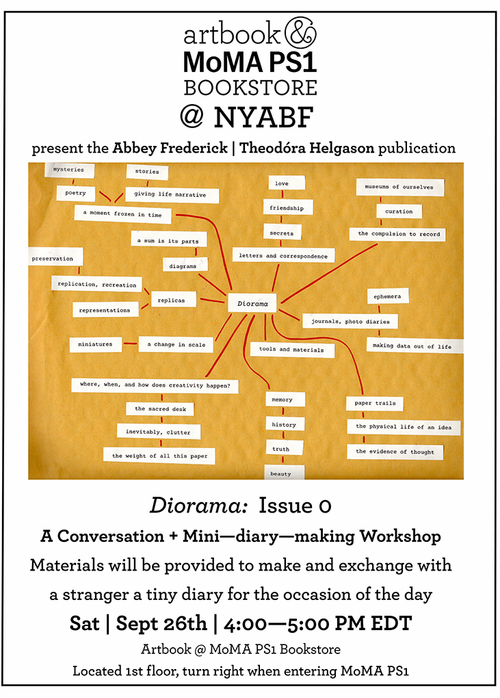 Artbook @ MoMA PS1 Bookstore talks and signings at Printed Matter's NY Art Book Fair 2026!