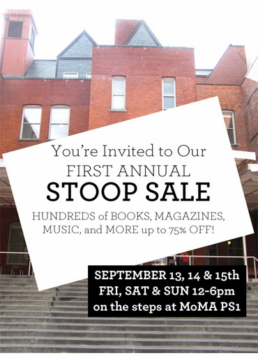 ARTBOOK @ MoMA PS1 Stoop Sale!