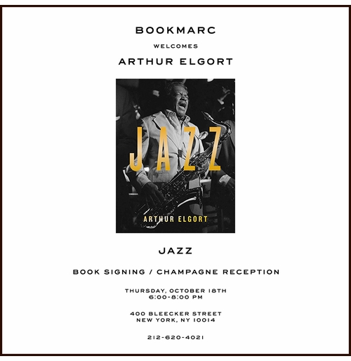 Arthur Elgort launches Jazz at Bookmarc
