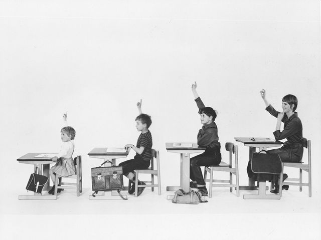 Børge Mogensen and Esben Klint school furniture 1962