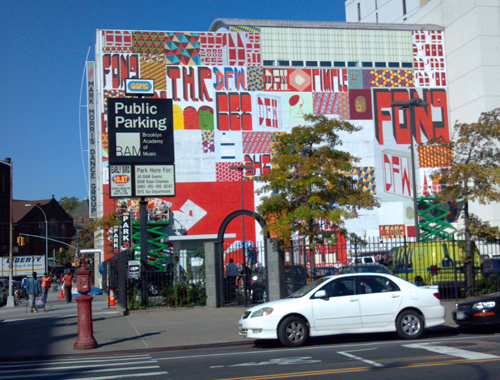 Weeks after launching his first major solo museum show at the Berkeley Art Museum and Pacific Film Archive, Barry McGee set up camp in Brooklyn to install this monumental wall mural on the exterior of the Mark Morris Dance building in Forte Greene. Coming soon: the exhibition catalog, co-published by D.A.P. and the University of California, Berkeley Art Museum and Pacific Film Archive.