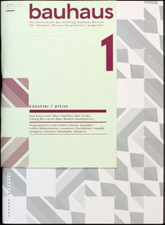 Bauhaus N 1: Artist