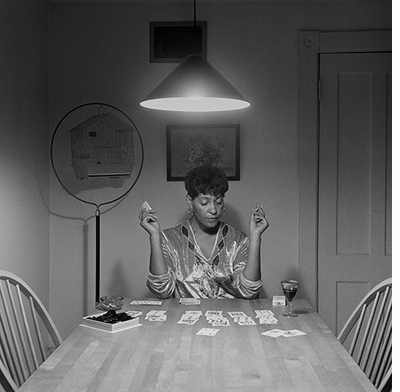 Carrie Mae Weems: Kitchen Table Series, Woman Playing Solitaire