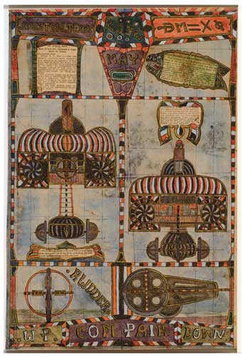 Featured image, one of outsider artist Charles Dellschau