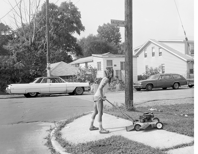 Christine Osinski: Summer Days Staten Island, Young Man Pulling a Go Cart