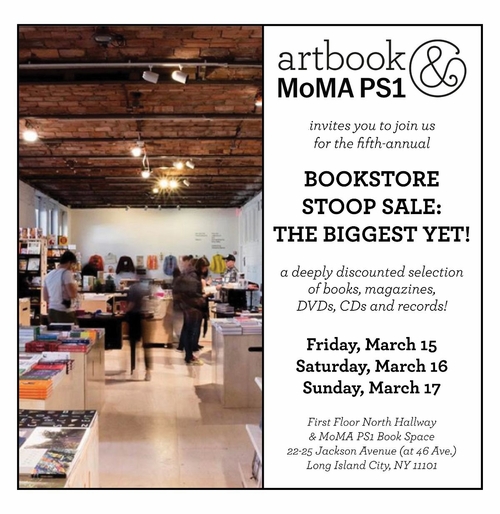 Come to the Artbook @ MoMA PS1 Fifth-Annual Bookstore Stoop Sale: The Biggest Yet!