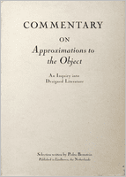 Commentary on "Approximations to the Object"