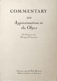 Commentary on "Approximations to the Object"
