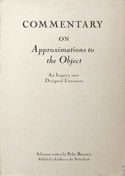 Commentary on "Approximations to the Object"