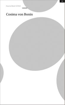 Cosima von Bonin: Source Book 9