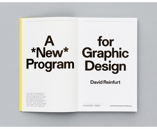 David Reinfurt lecturing on 'A *New* Program for Graphic Design' at Yale School of Art