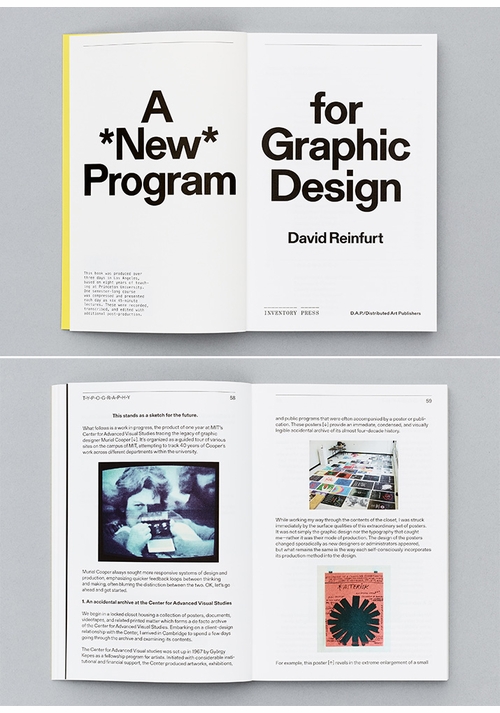 David Reinfurt speaking on "A *New* Program for Graphic Design" at SVA