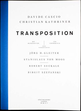 Davide Cascio & Christian Kathriner: Transposition