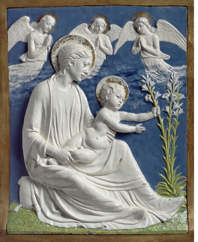 Della Robbia: Sculpting with Color in Renaissance Florence, Madonna and Child with Lilies