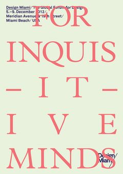 Design Miami 2012 Catalogue