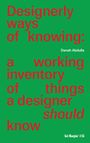 Designerly Ways of Knowing