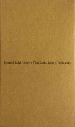 Donald Judd