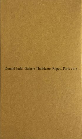 Donald Judd