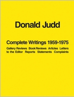 Donald Judd: Complete Writings 19591975