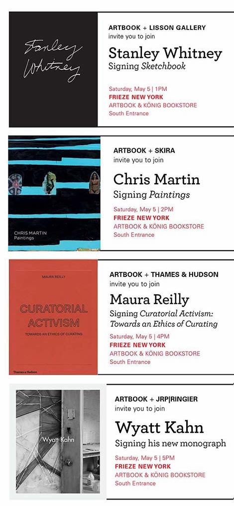 Drown yourself in art books at Frieze New York, 2018!