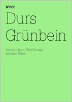 Durs Grnbein: Dream Index