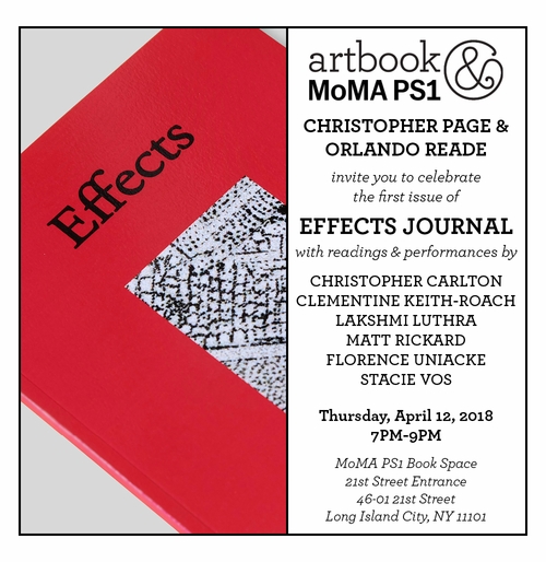 Effects Journal launch at Artbook @ MoMA PS1