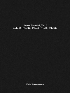 Erik Torstensson: Source Material, Vol. I