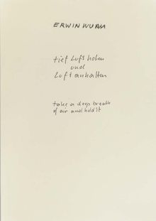Erwin Wurm: Take a Deep Breath of Air and Hold It