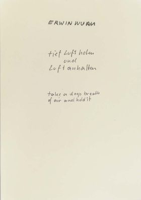 Erwin Wurm: Take a Deep Breath of Air and Hold It
