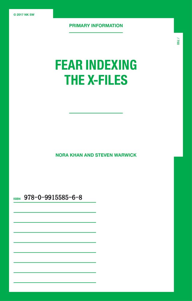 Fear Indexing the X-Files - ARTBOOK|D.A.P.