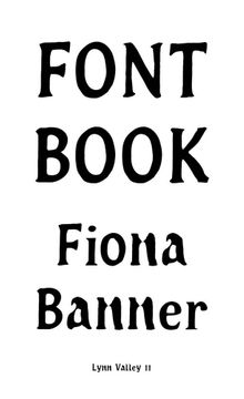Fiona Banner: Font Book