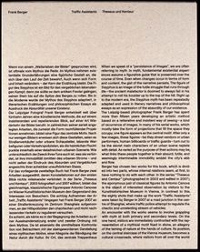 Frank Berger: Traffic Assistants / Theseus and Kentaur