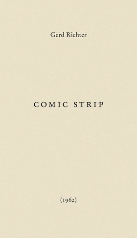 Gerd Richter: Comic Strip 1962