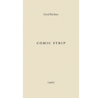 Gerd Richter COMIC STRIP (1962) アートブック Gerd Richter Comic Strip 1962 ARTBOOK | D.A.P. 2014 Catalog Books