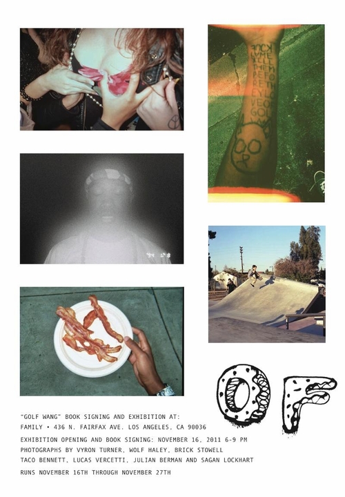 GOLF WANG: ODD FUTURE Book Signing and Exhibition