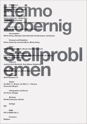 Heimo Zobernig: Stellproblemen