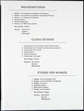 Helmut Volter: Cloud Studies