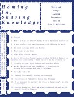 Homing In, Sharing Knowledge