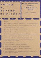 Homing In, Sharing Knowledge