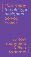 How Many Female Type Designers Do You Know?