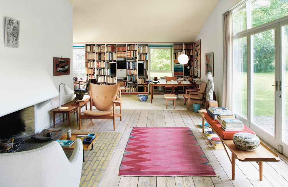 The Ordrup home and work space that Finn Juhl designed for himself, from 