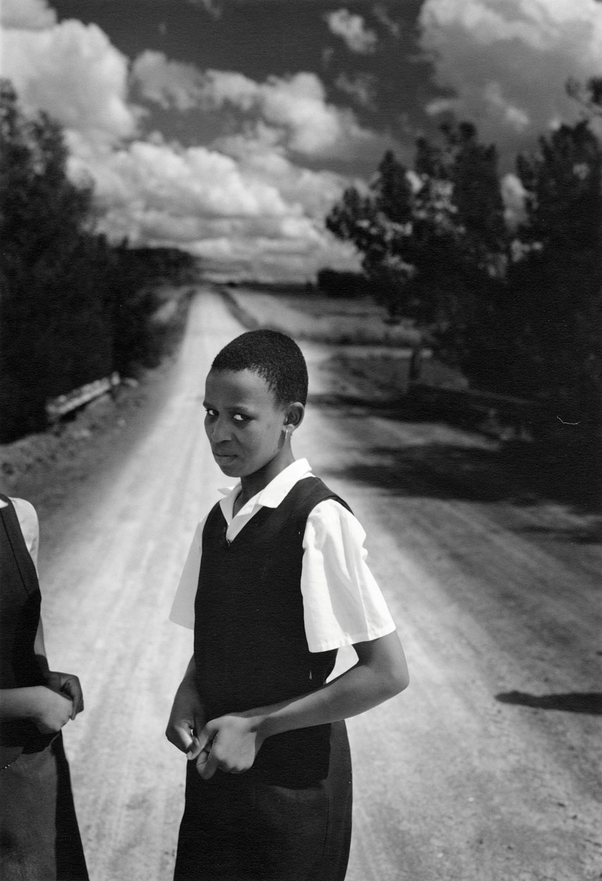 "Schoolgirl (white photographer), Northern Transvaal (now Limpopo Province), South Africa" (1991) is reproduced from